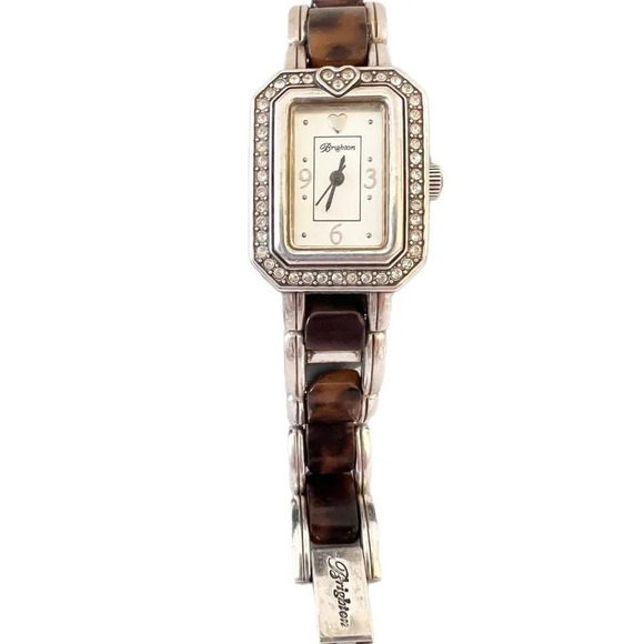 Brighton Ladies Encino Tortoise Shell Quartz Watch. New Battery - Picture 1 of 6